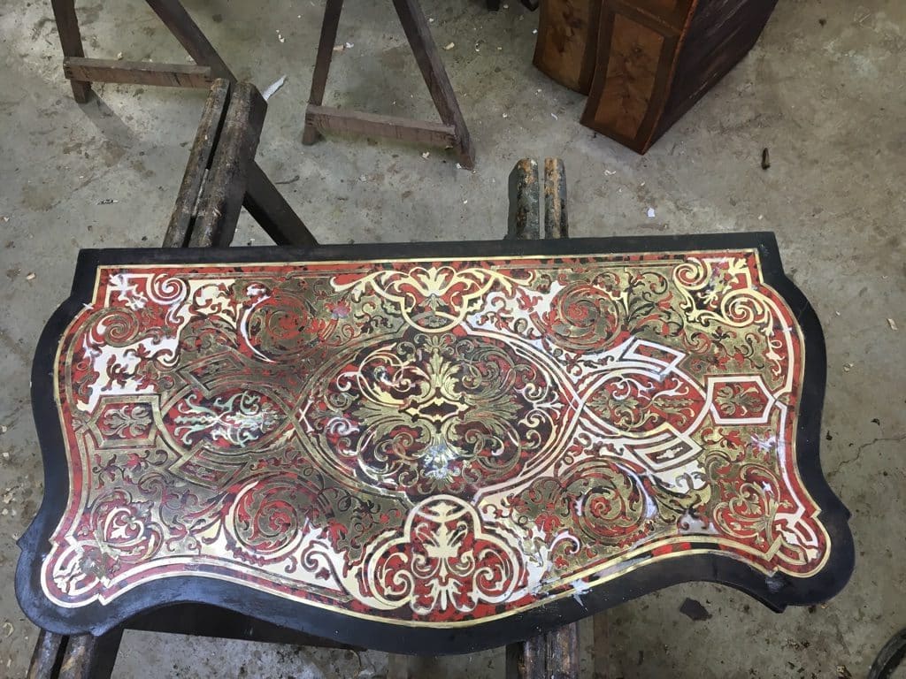 Restauration, marqueterie Boulle