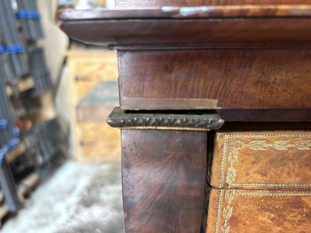Bonheur du jour Empire Lesage avant restauration