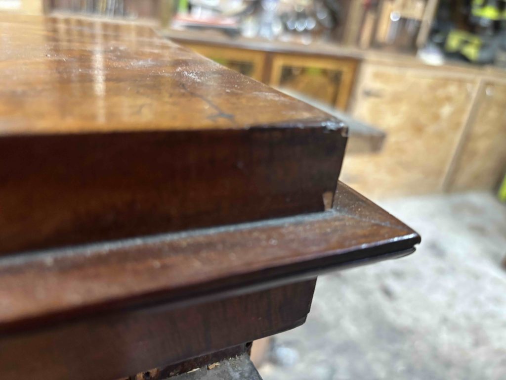 Bonheur du jour Empire Lesage avant restauration