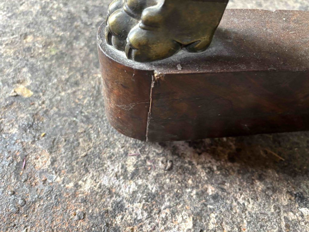 Bonheur du jour Empire Lesage avant restauration