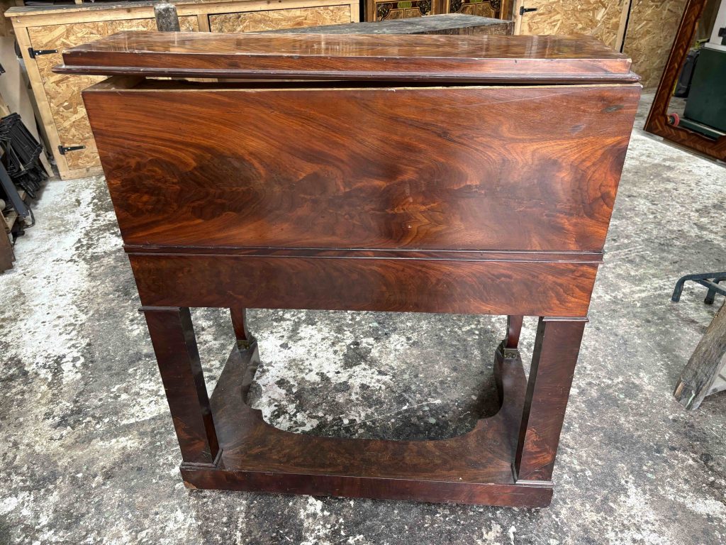 Bonheur du jour Empire Lesage avant restauration